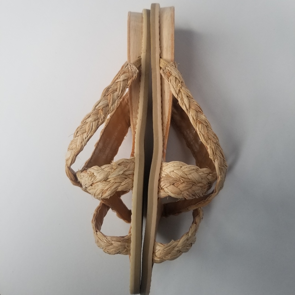 DOLCE VITA Nebi Woven Raffia Slide Braided Strap Sandal - Picture 7 of 8